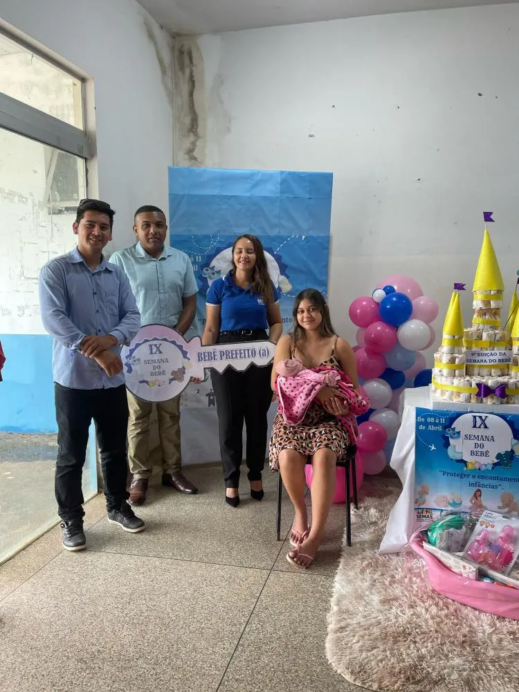 Marvelly Alnilan foi a Bebê Eleita Prefeita na Semana do Bebê